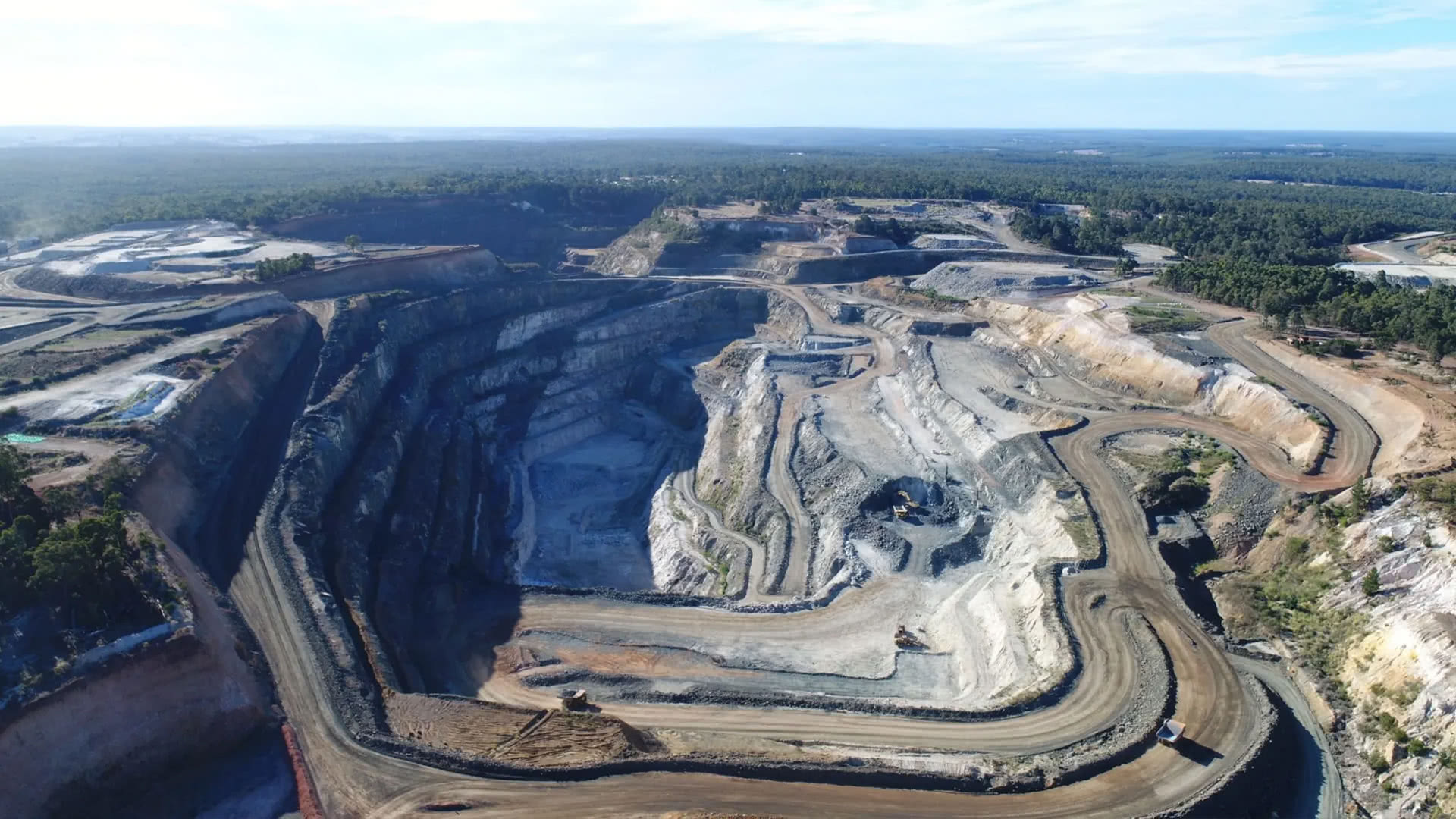 Open pit mine example (Not Jadar)